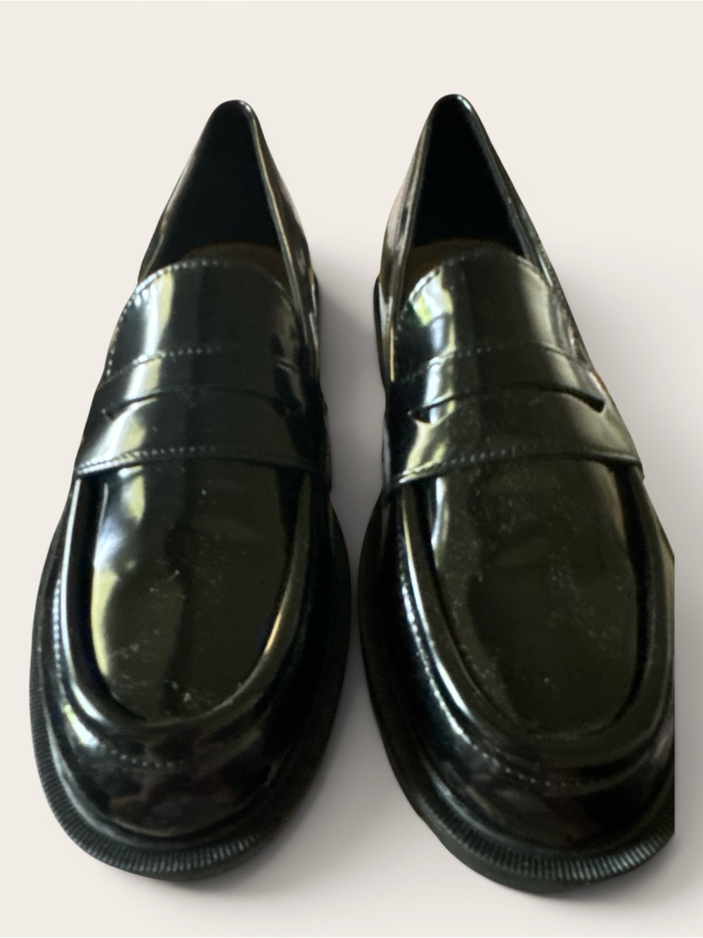 NIB Nine West Classic Black Women’s Patent Penny Loafers SZ 6.5M